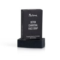 Nurme Detox Charcoal Face Soap syväpuhdistava hiilipalasaippua kasvoille 100 g