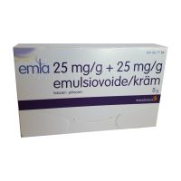 EMLA 25/25 mg/g 5 g emulsiovoide