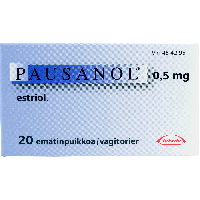 PAUSANOL 0,5 mg 20 fol emätinpuikko