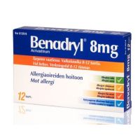 BENADRYL 8 mg 12 fol kapseli, kova