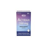 ACYRAX 200 mg 25 fol tabletti