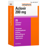 ACLOVIR 200 mg 25 fol tabletti