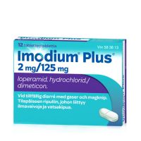 IMODIUM PLUS 2/125 mg 12 fol tabletti