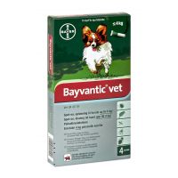 Bayvantic vet 200/40 mg 4 x 0.4 ml paikallisvaleluliuos enintään 4 kg painaville