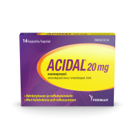 ACIDAL 20 mg 14 fol enterokapseli, kova