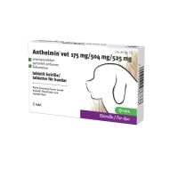 Anthelmin vet 175 mg / 504 mg / 525 mg 2 fol tabletti