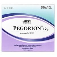 PEGORION 12 g 50 x 12 g jauhe oraaliliuosta varten, annospussi