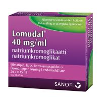 LOMUDAL 40 mg/ml 20 x 0,35 ml silmätipat, liuos, kerta-annospakkaus