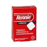 RENNIE LAKRITSI 24 fol imeskelytabletti