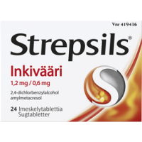 STREPSILS INKIVÄÄRI 1,2/0,6 mg 24 fol imeskelytabletti