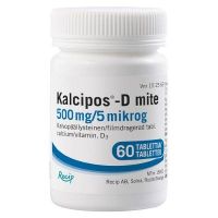 KALCIPOS-D MITE 500 mg/5 mikrog 60 kpl tabletti, kalvopäällysteinen