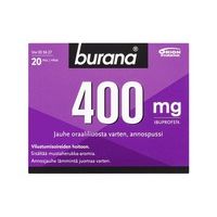 BURANA 400 mg 20 kpl jauhe oraaliliuosta varten, annospussi