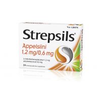 STREPSILS APPELSIINI 1,2/0,6 mg 24 fol imeskelytabletti