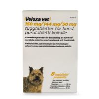 Veloxa vet 150 mg / 144 mg / 50 mg 8 fol purutabletti