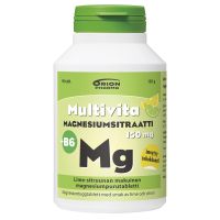 Multivita Magnesiumsitraatti+B6 lime-sitr. 150mg 90 purutabl