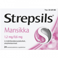 STREPSILS MANSIKKA 1,2/0,6 mg 24 fol imeskelytabletti