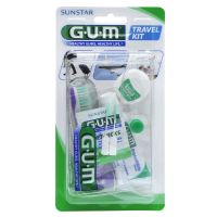 Gum Original white travel kit 1 kpl harja,tahna,lanka,soft picks