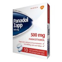 PANADOL ZAPP 500 mg 10 fol tabletti, kalvopäällysteinen