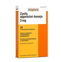 ZYSILS APPELSIINI-HUNAJA 3 mg 24 fol imeskelytabletti