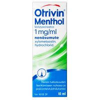 OTRIVIN MENTHOL SÄILYTYSAINEETON 1 mg/ml 10 ml nenäsumute, liuos Freepod-pumppu