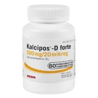 KALCIPOS-D FORTE 500 mg/20 mikrog 60 kpl purutabletti