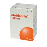 OBSIDAN FE++ 100 mg 50 fol kapseli, kova