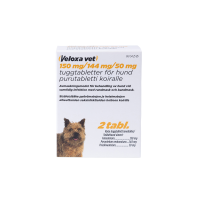 Veloxa vet 150 mg / 144 mg / 50 mg 2 fol purutabletti